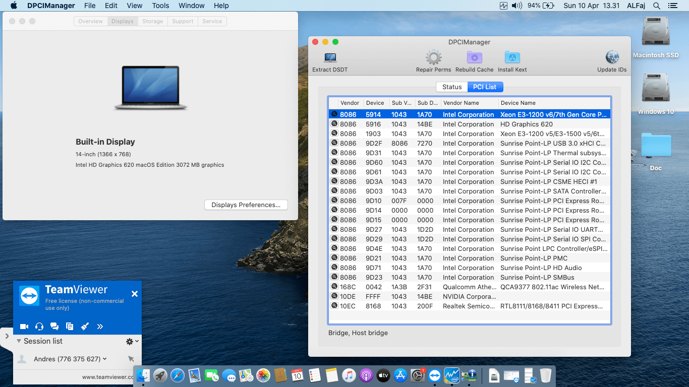 Asus A442UR GA041T 3rd [KabyLake R   Intel UHD 620 + I2C]   OpenCore 2